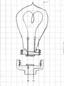 Lampada a filamento di carbone