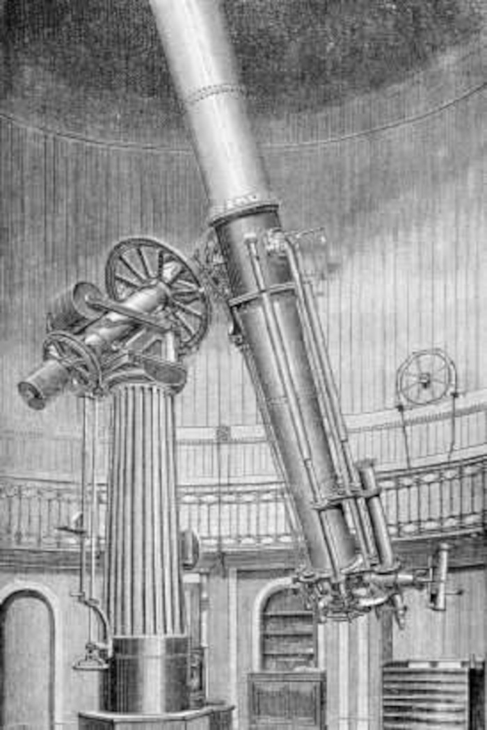 Telescopio Repsold-Merz utilizzato da Giovanni Schiaparelli all'Osservatorio di Brera