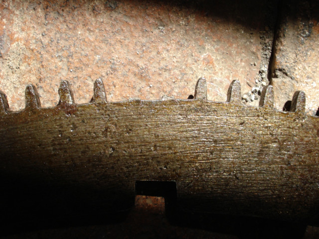 Dettaglio restauro astrario piazza della Loggia Brescia